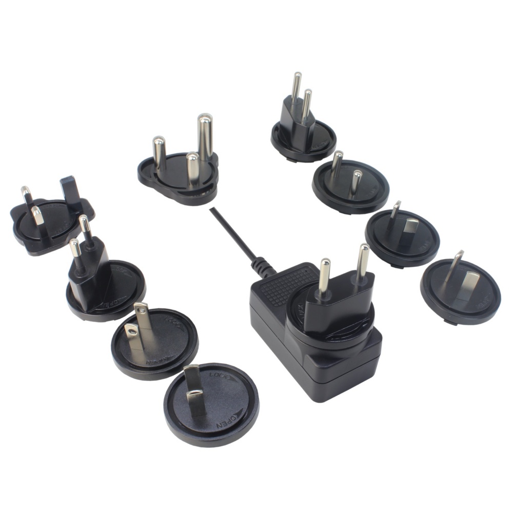 3D立体纹24W欧规电源适配器